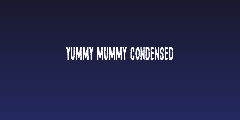 Yummy Mummy Condensed Social Header
