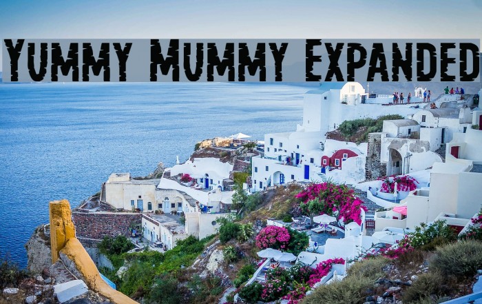Yummy Mummy Expanded Font examples