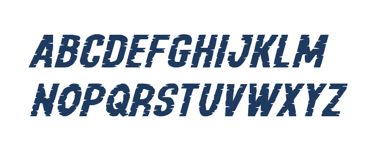 Yummy Mummy Extra-Expanded Italic Lowercase