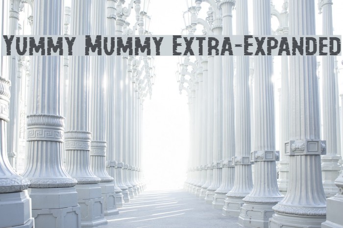 Yummy Mummy Extra-Expanded Font examples