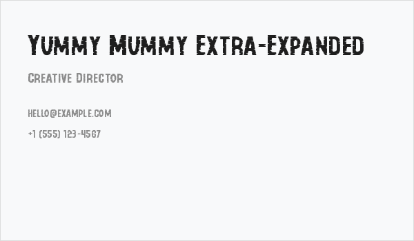Yummy Mummy Extra-Expanded Business Card