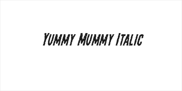 Yummy Mummy Italic Logo