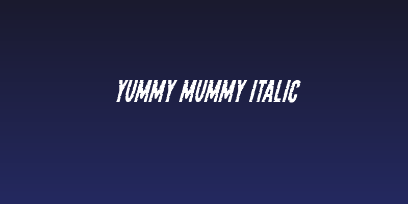 Yummy Mummy Italic Social Header