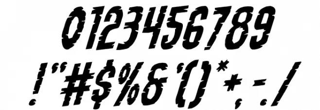 Yummy Mummy Rotalic Font OTHER CHARS