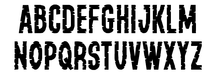 Yummy Mummy Staggered Font LOWERCASE