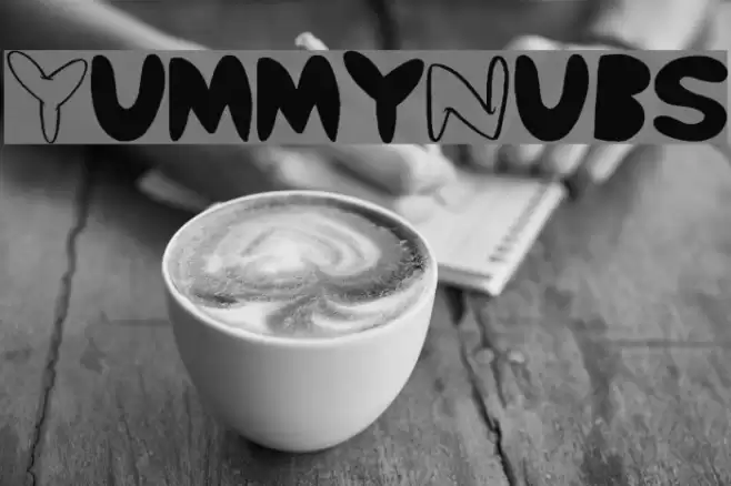 Yummy Nubs Font examples