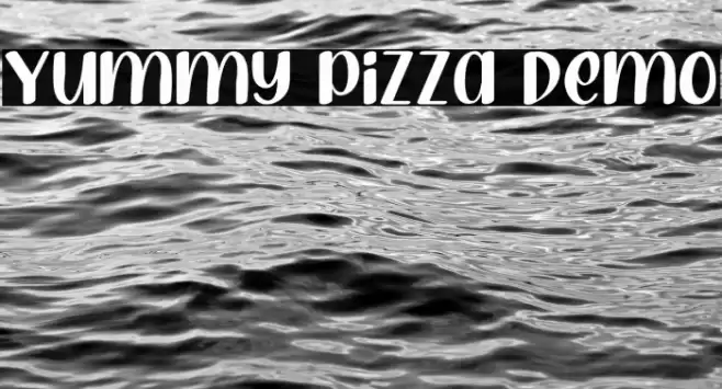 Yummy Pizza Demo Schriftart examples