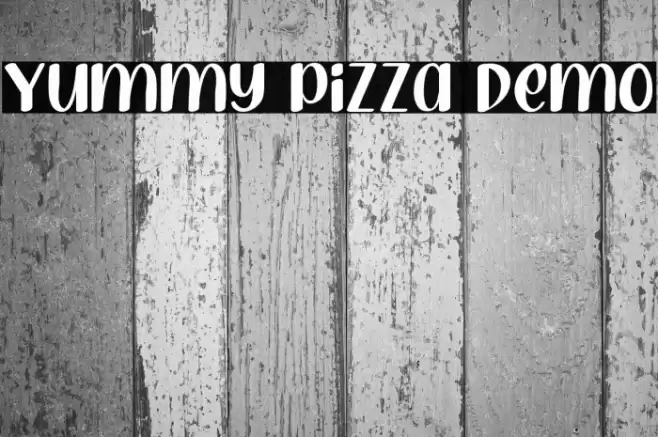 Yummy Pizza Demo Schriftart examples