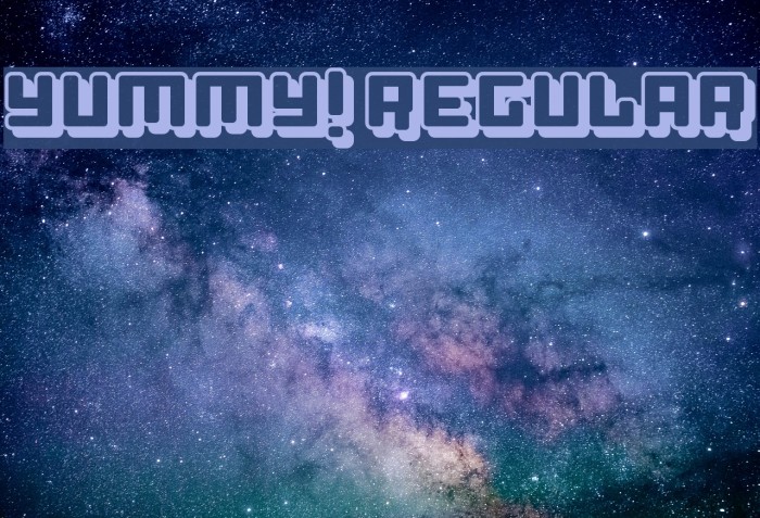 Yummy! Regular Font examples