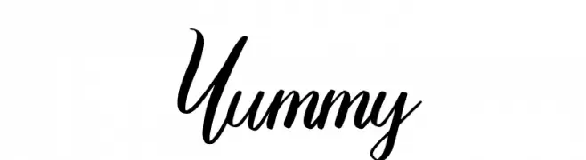 Yummy  Frei Schriftart Herunterladen