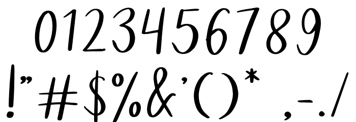 Yummy Font OTHER CHARS