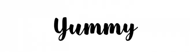 Yummy  Frei Schriftart Herunterladen