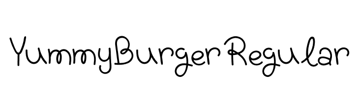 YummyBurgerRegular  Frei Schriftart Herunterladen