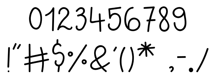 YummyBurgerRegular Font OTHER CHARS