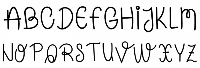 YummyBurgerRegular Schriftart Groß