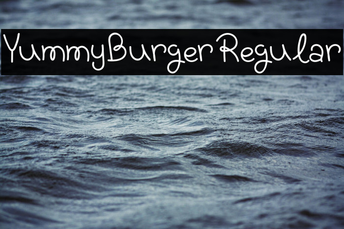 YummyBurgerRegular Font examples