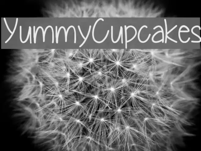 YummyCupcakes Font examples