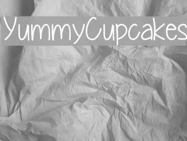 YummyCupcakes Font examples