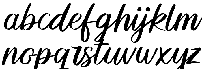 Yummy Font LOWERCASE
