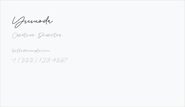 Yumoda Business Card