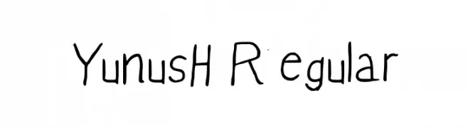 YunusH Regular  Frei Schriftart Herunterladen