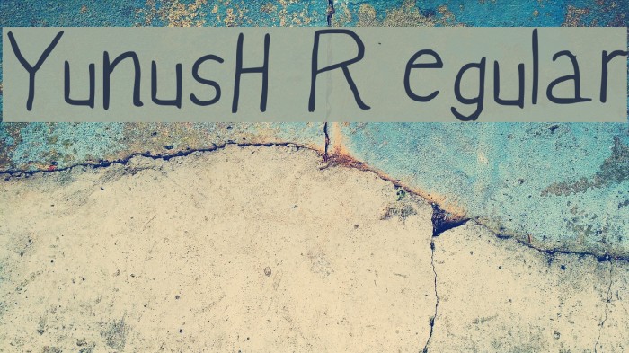 YunusH Regular Font examples