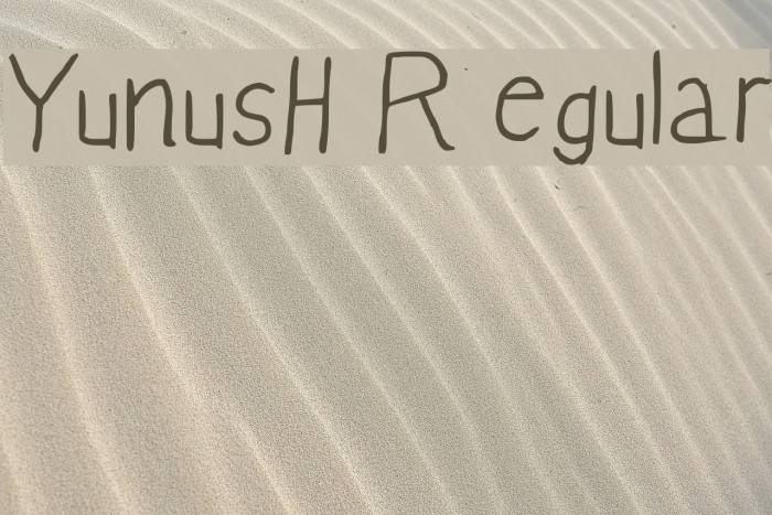 YunusH Regular Font examples