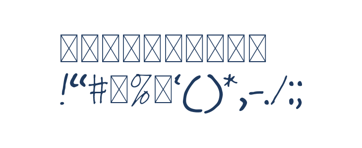 Yuqato Handwriting Other Characters