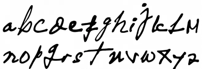 Yuqato Handwriting 字体 小写