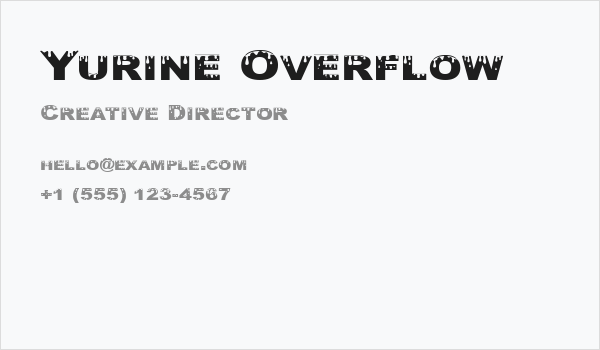 Yurine Overflow Business Card