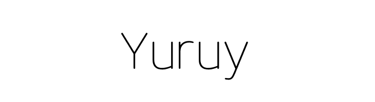 Yuruy  Descarca Fonturi Gratis