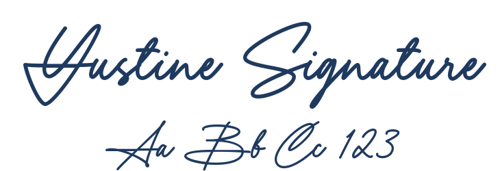 Yustine Signature Font Preview