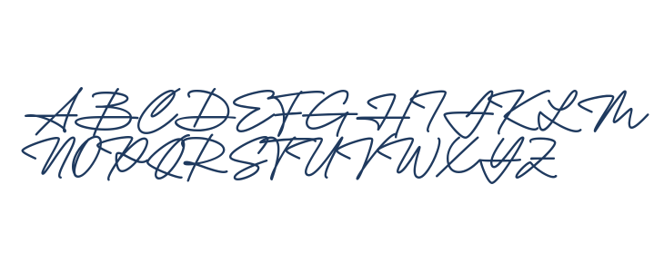 Yustine Signature Uppercase
