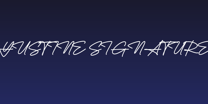 Yustine Signature Social Header