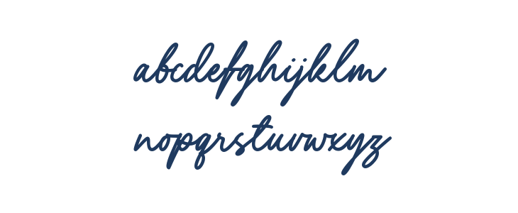 Yustine Signature Lowercase