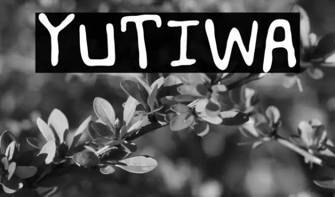 Yutiwa Font examples