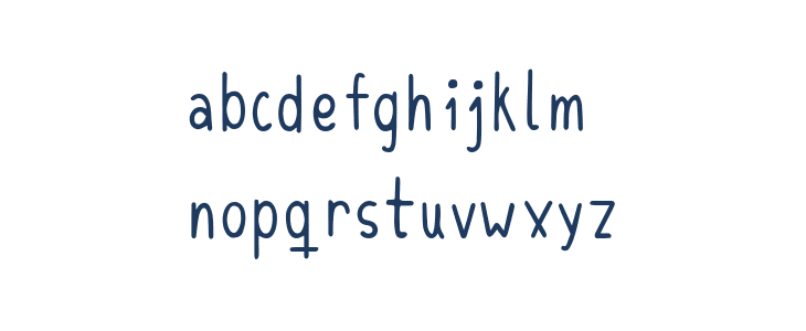 Yuyu Regular Lowercase