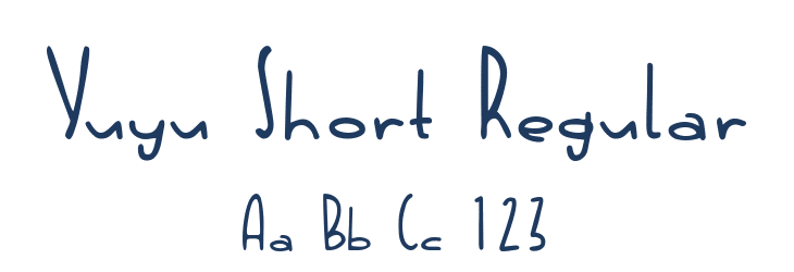 Yuyu Short Regular Font Preview