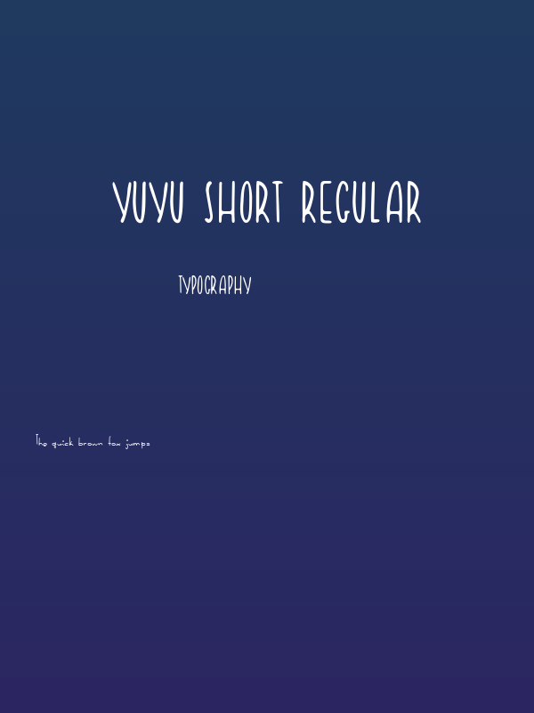 Yuyu Short Regular Poster