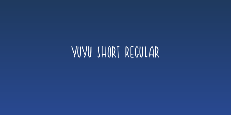 Yuyu Short Regular Social Header