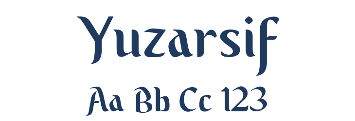 Yuzarsif Font Preview