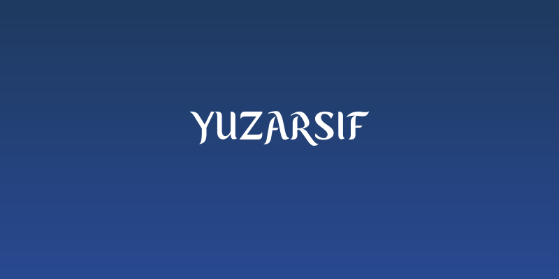 Yuzarsif Social Header