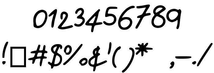 yuimessyhand Font OTHER CHARS