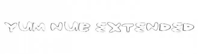 yum nub extended  font caratteri gratis