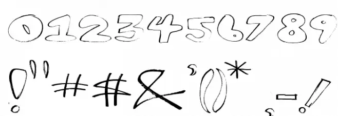 yum nub extended Font OTHER CHARS