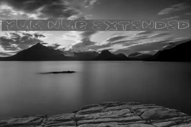 yum nub extended Font examples