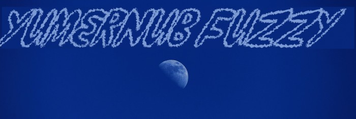 yumernub fuzzy Font examples