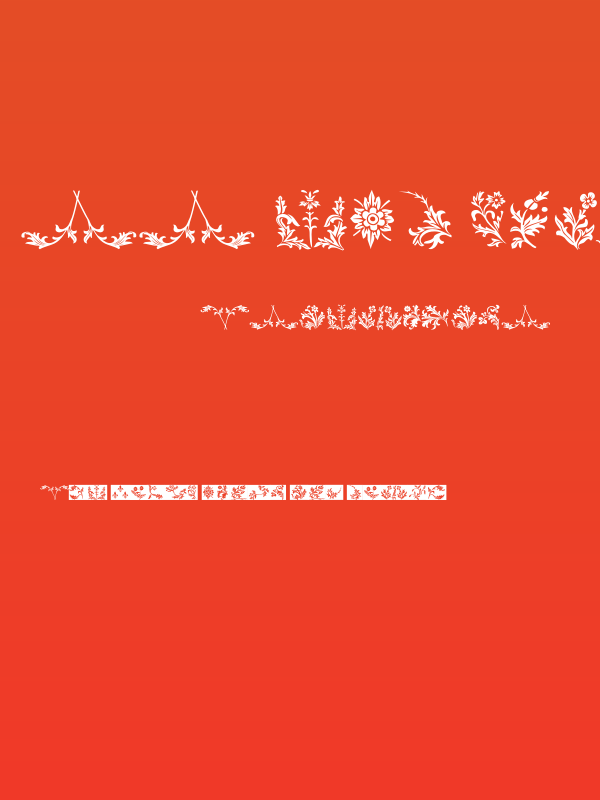 YY Old English Dingbats Poster