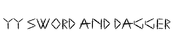 YY Sword and Dagger  नि: शुल्क फ़ॉन्ट्स डाउनलोड