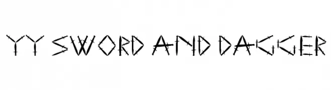 YY Sword and Dagger  免费字体下载